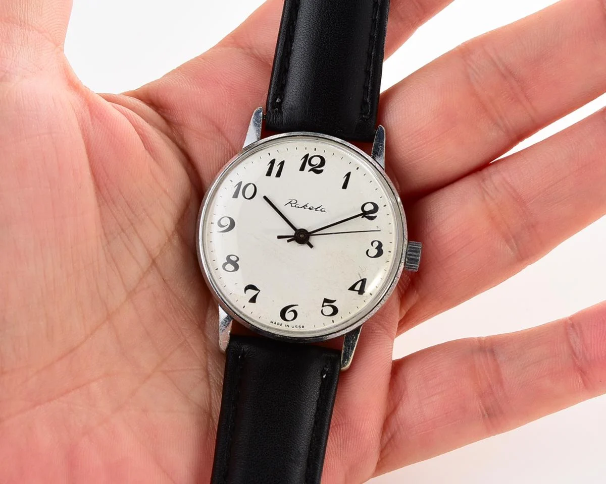 Soviet Raketa elegant vintage mechanical watch