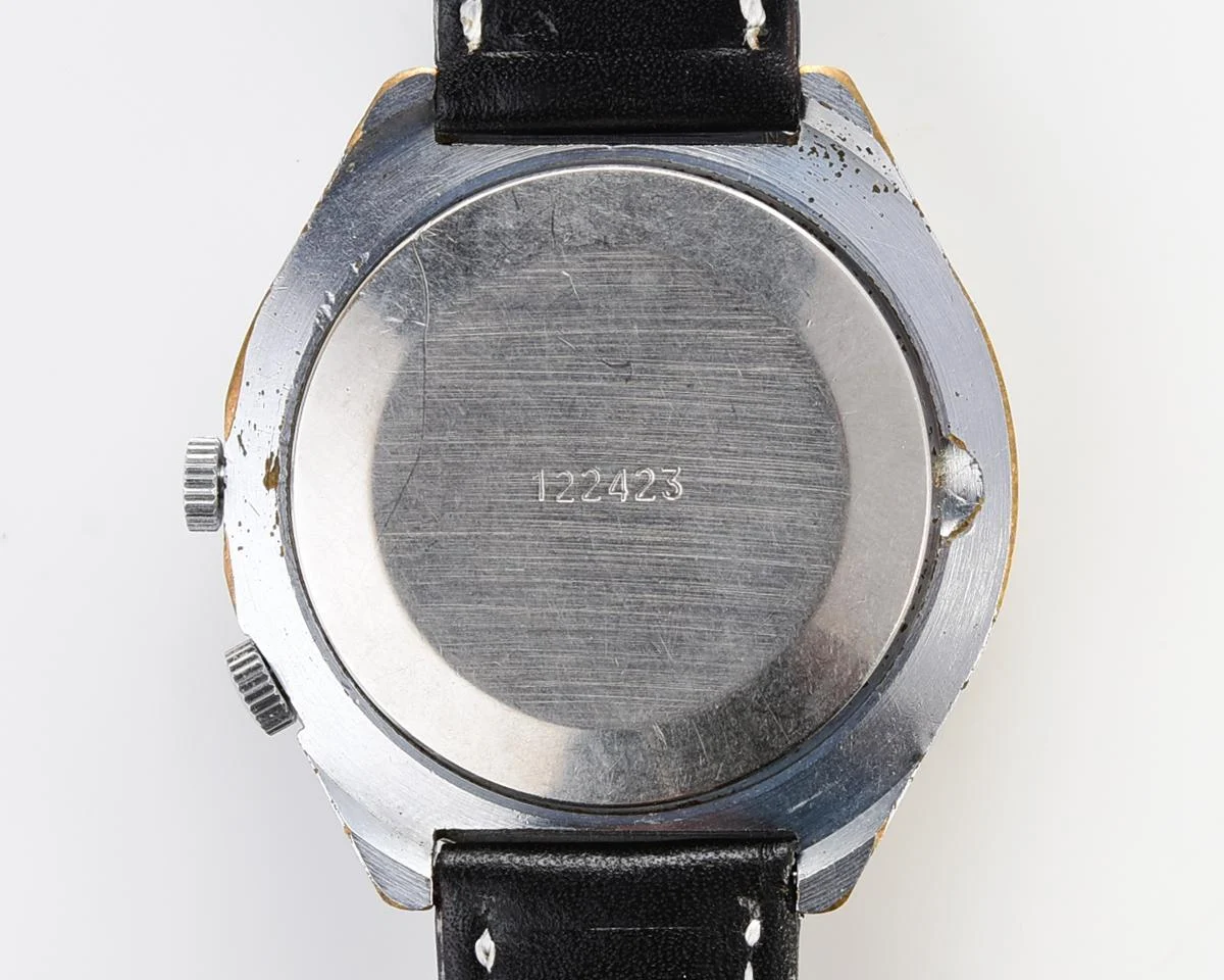 Vintage mechanical Raketa watch with 24 hours dial
