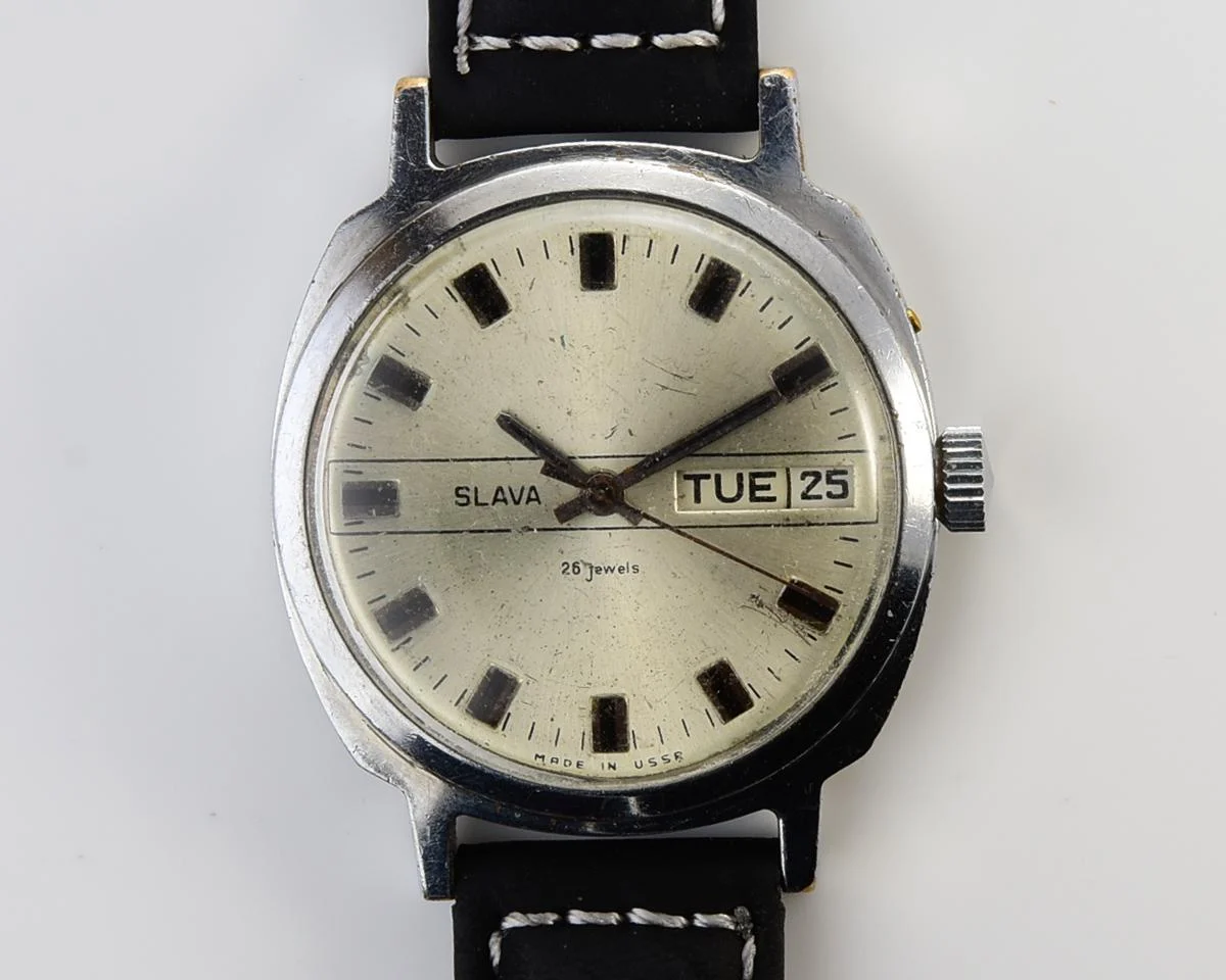 Slava Soviet mechanical vintage watch