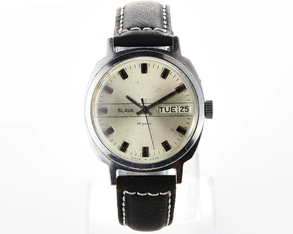 Slava Soviet mechanical vintage watch