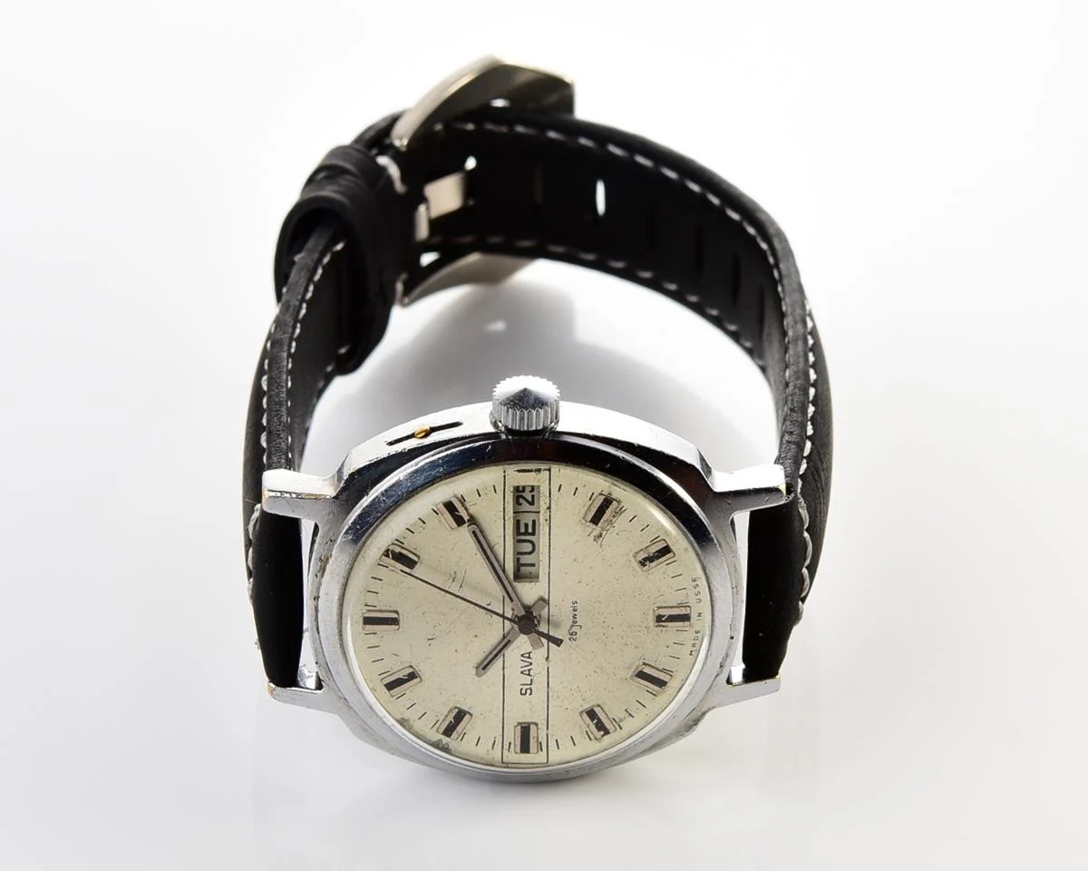 Slava Soviet mechanical vintage watch