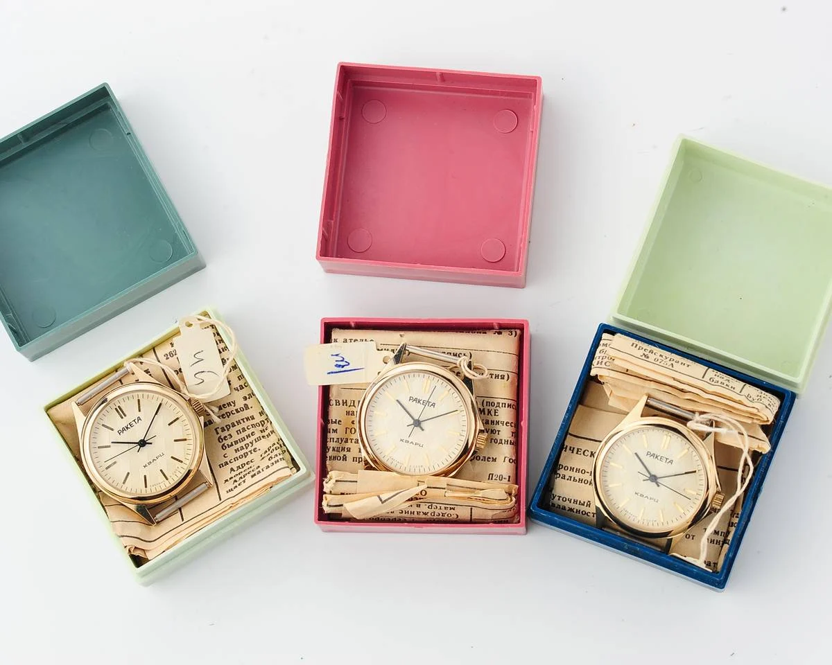 TIME CAPSULE: Vintage Soviet Raketa quartz watch, New Old Stock (NOS)!