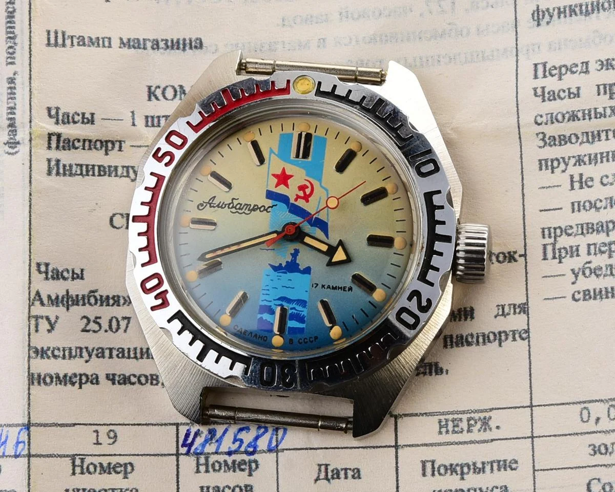 TIME CAPSULE: Mechanical watch Vostok Amphibia – Albatros, New Old Stock (NOS)!