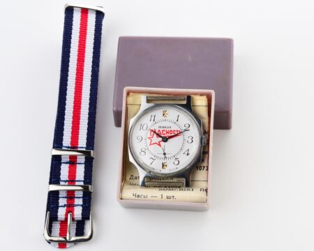 TIME CAPSULE: Soviet mechanical POBEDA – Glasnost watch in box – new old stock(NOS)!