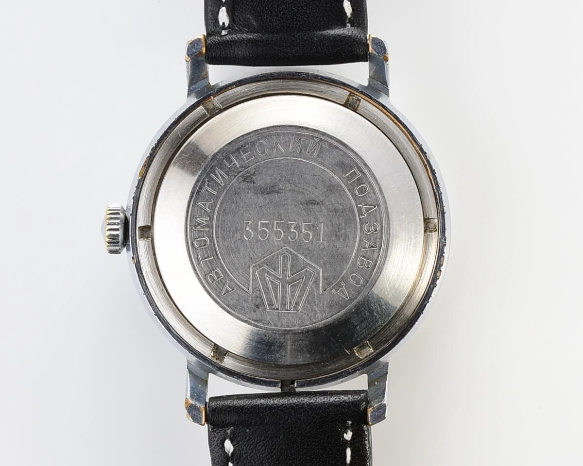 Soviet Poljot mechanical wrist watch with automatic self winding movement
