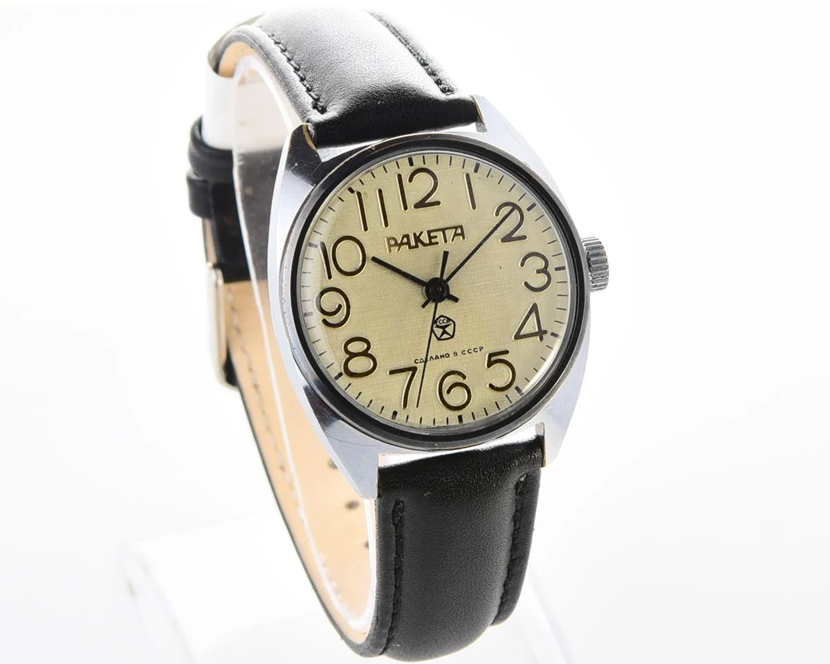 Soviet Raketa vintage mechanical watch