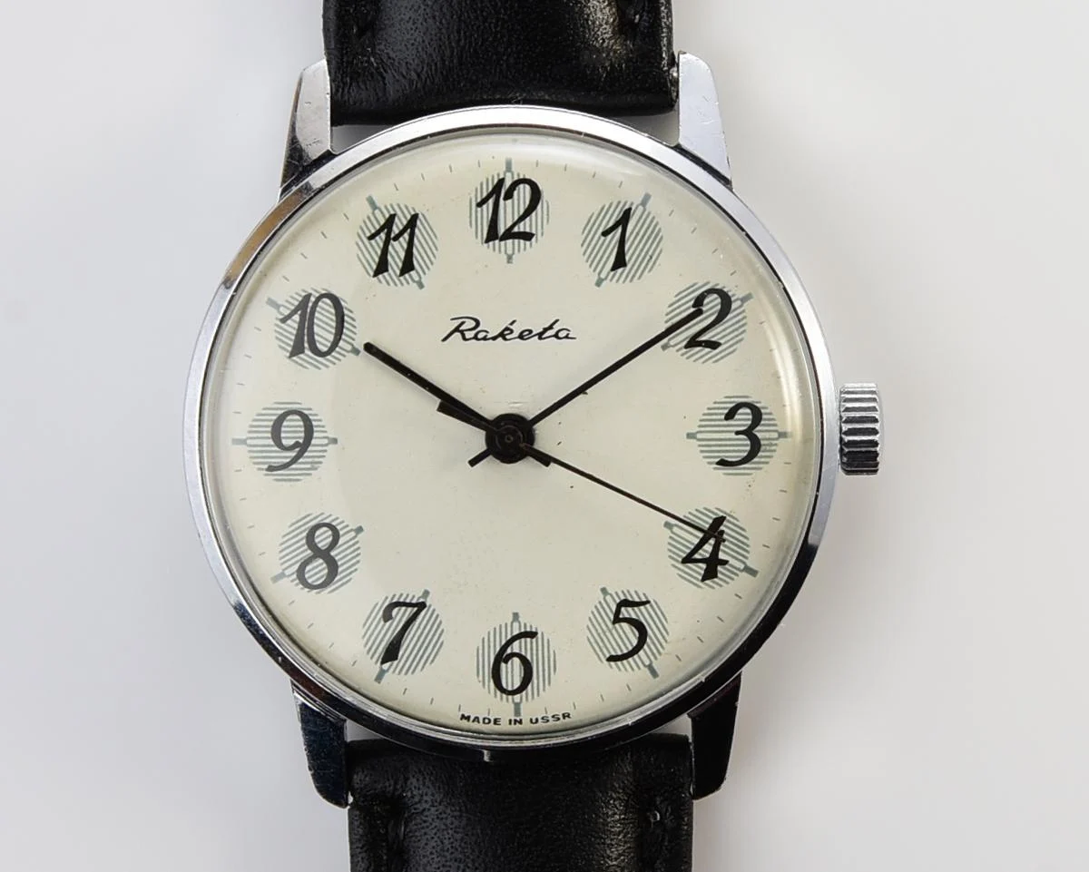 Soviet Raketa vintage mechanical watch