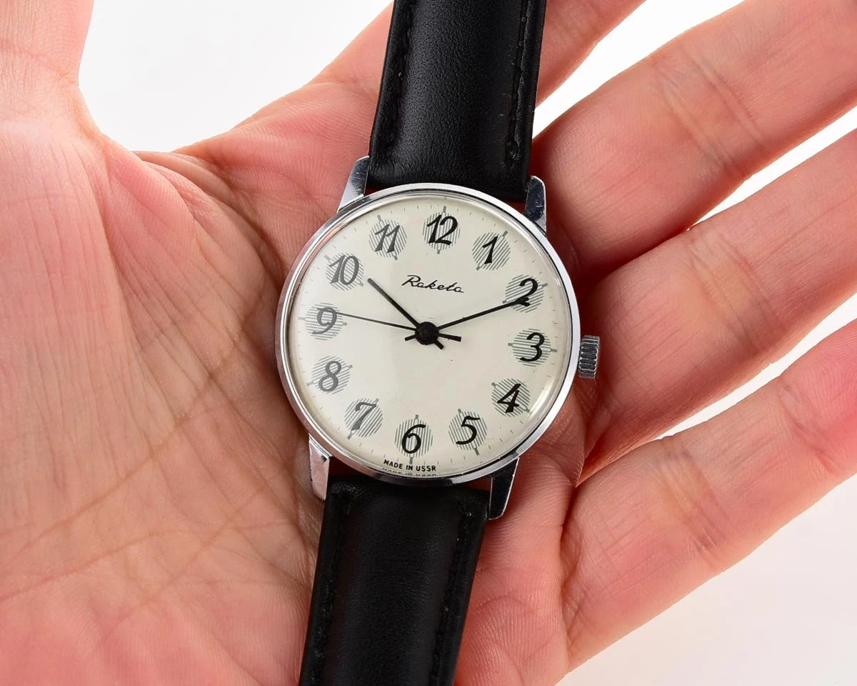 Soviet Raketa vintage mechanical watch