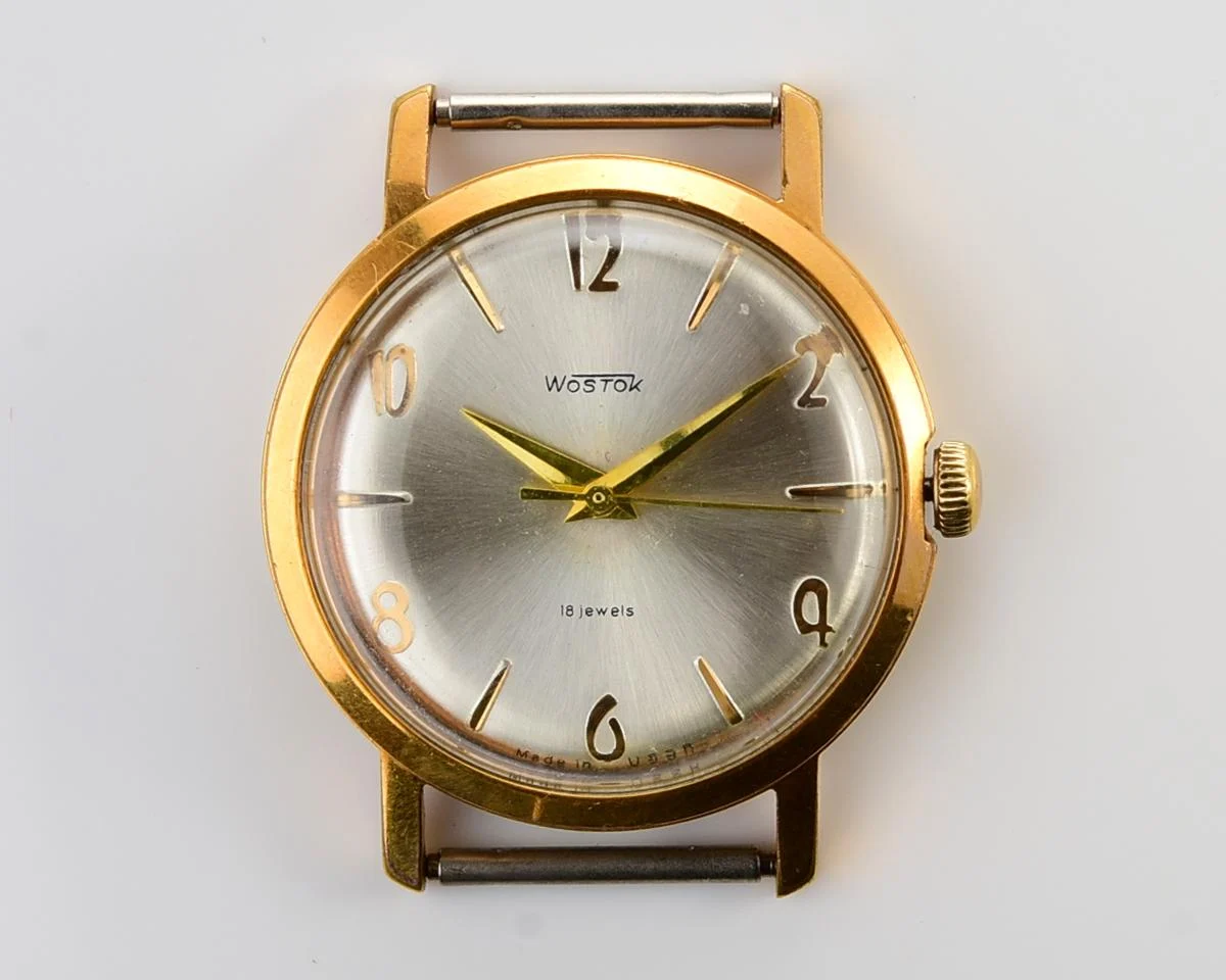 Soviet Wostok (Vostok) mechanical gold-plated watch with box and passport!