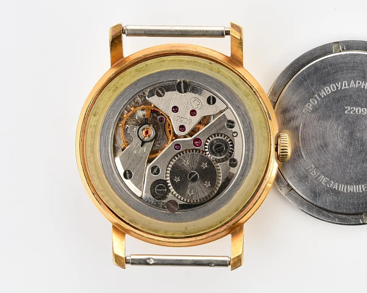 Soviet Wostok (Vostok) mechanical gold-plated watch with box and passport!