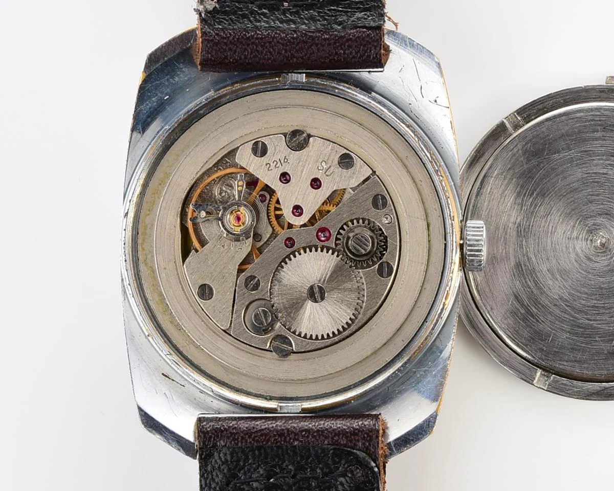 Export Wostok (Vostok) mechanical watch with beautiful textured teal dial