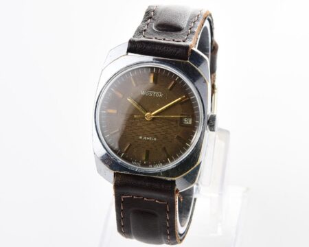 Export Wostok (Vostok) mechanical watch with beautiful textured teal dial