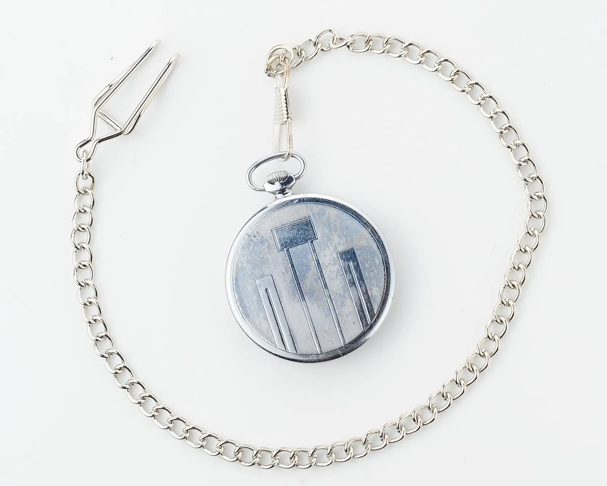 Molnija open face vintage Soviet pocket watch, 2nd quarter of 1954!