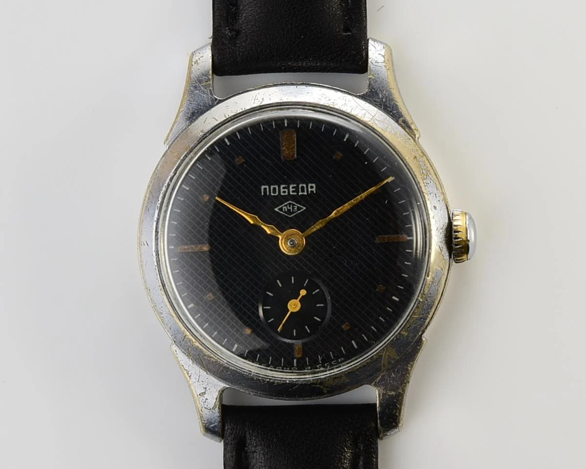 Vintage Soviet mechanical Pobeda wrist watch, PChZ