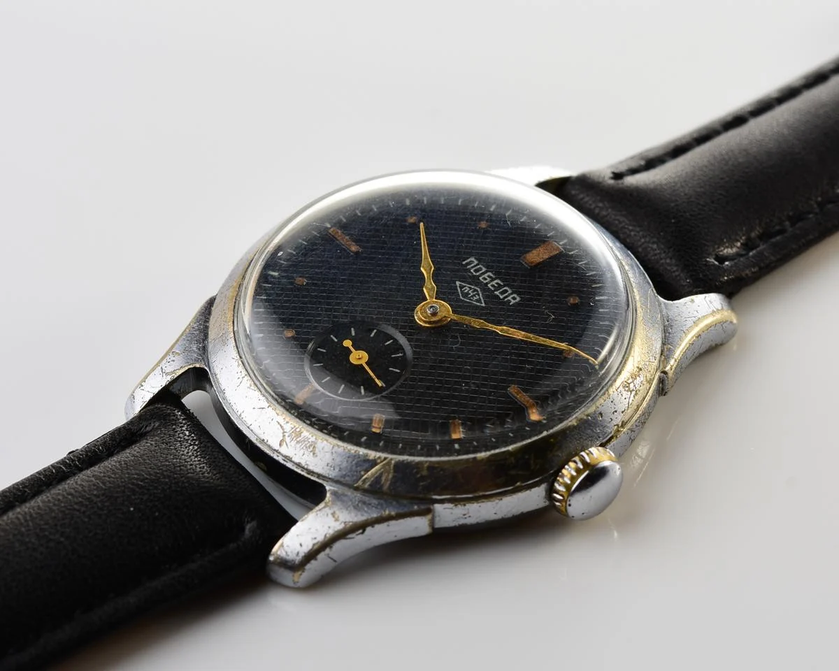 Vintage Soviet mechanical Pobeda wrist watch, PChZ