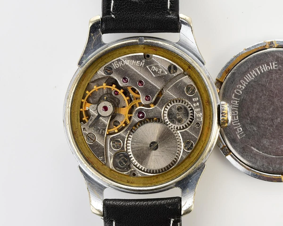 Vintage Soviet mechanical Pobeda wrist watch, PChZ