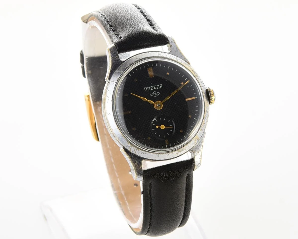 Vintage Soviet mechanical Pobeda wrist watch, PChZ