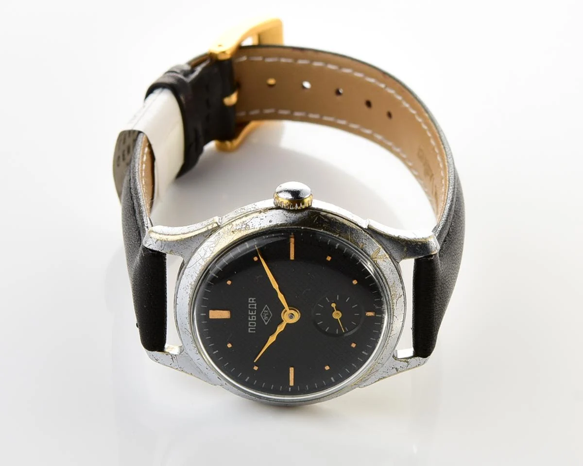 Vintage Soviet mechanical Pobeda wrist watch, PChZ
