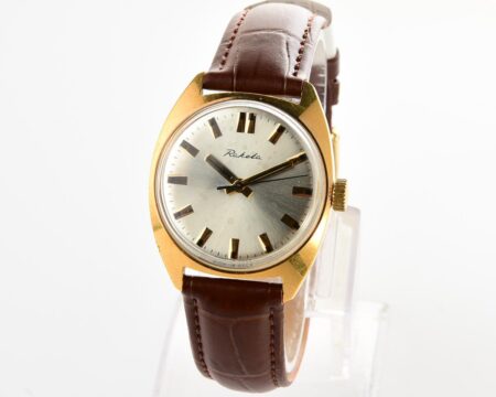 Vintage gold-plated soviet RAKETA watch