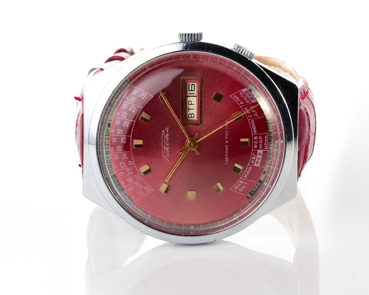 Soviet Raketa perpetual calendar mechanical watch