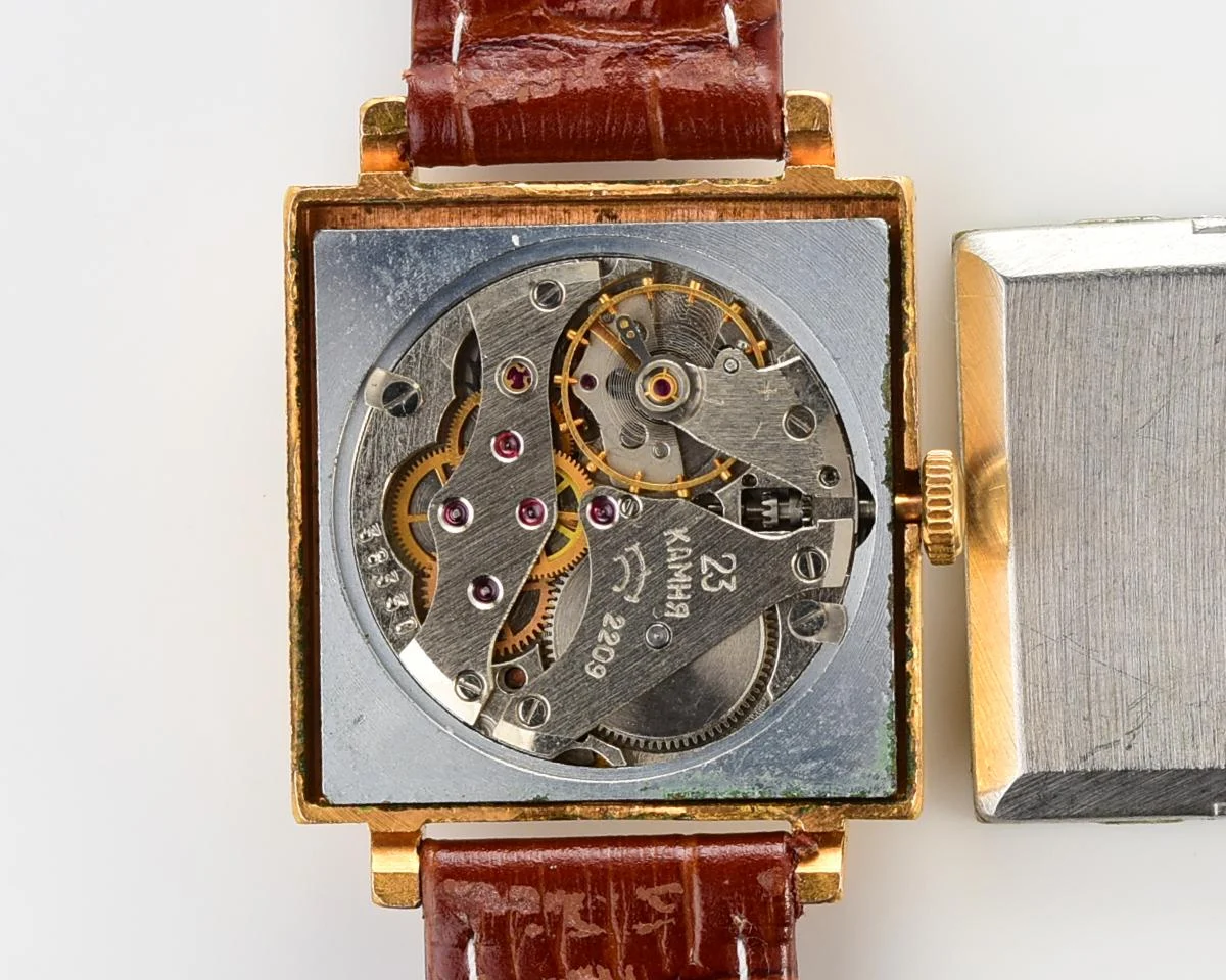 Soviet Raketa gold-plated vintage wristwatch