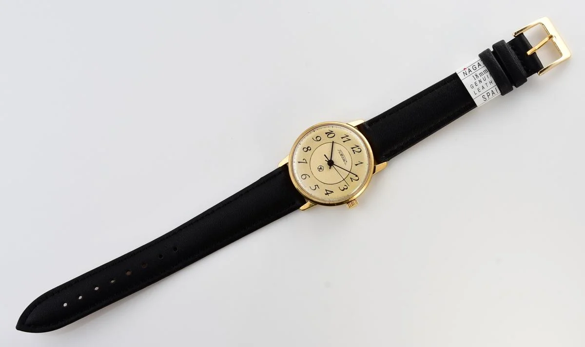 Vintage gold-plated Soviet Raketa watch