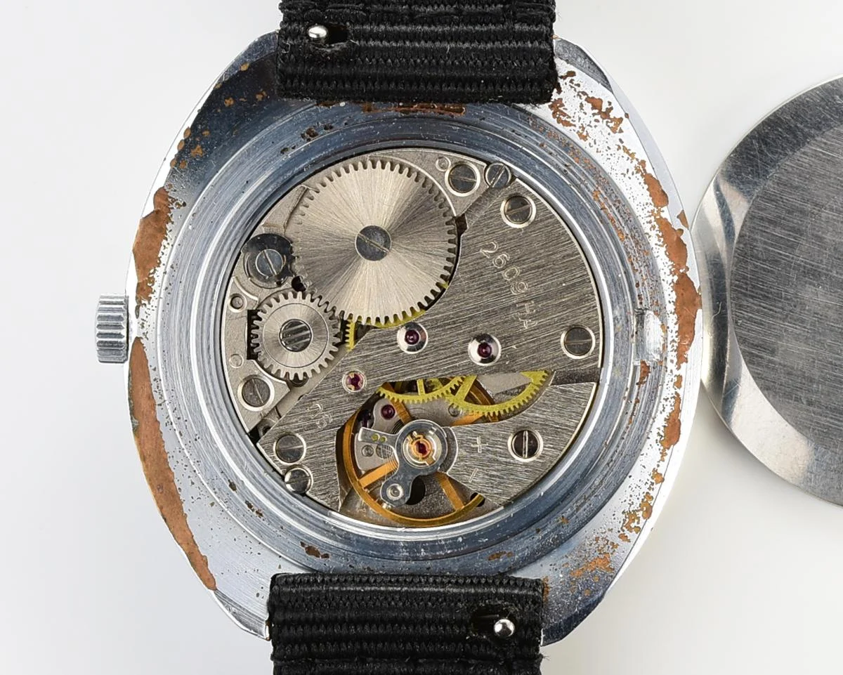 Soviet Raketa military style mechanical watch