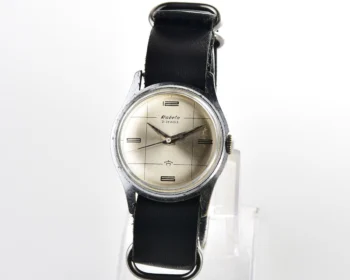 Soviet Raketa Baltica vintage mechanical watch with NATO leather strap!