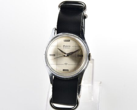 Soviet RAKETA Baltica vintage mechanical watch with NATO leather strap!