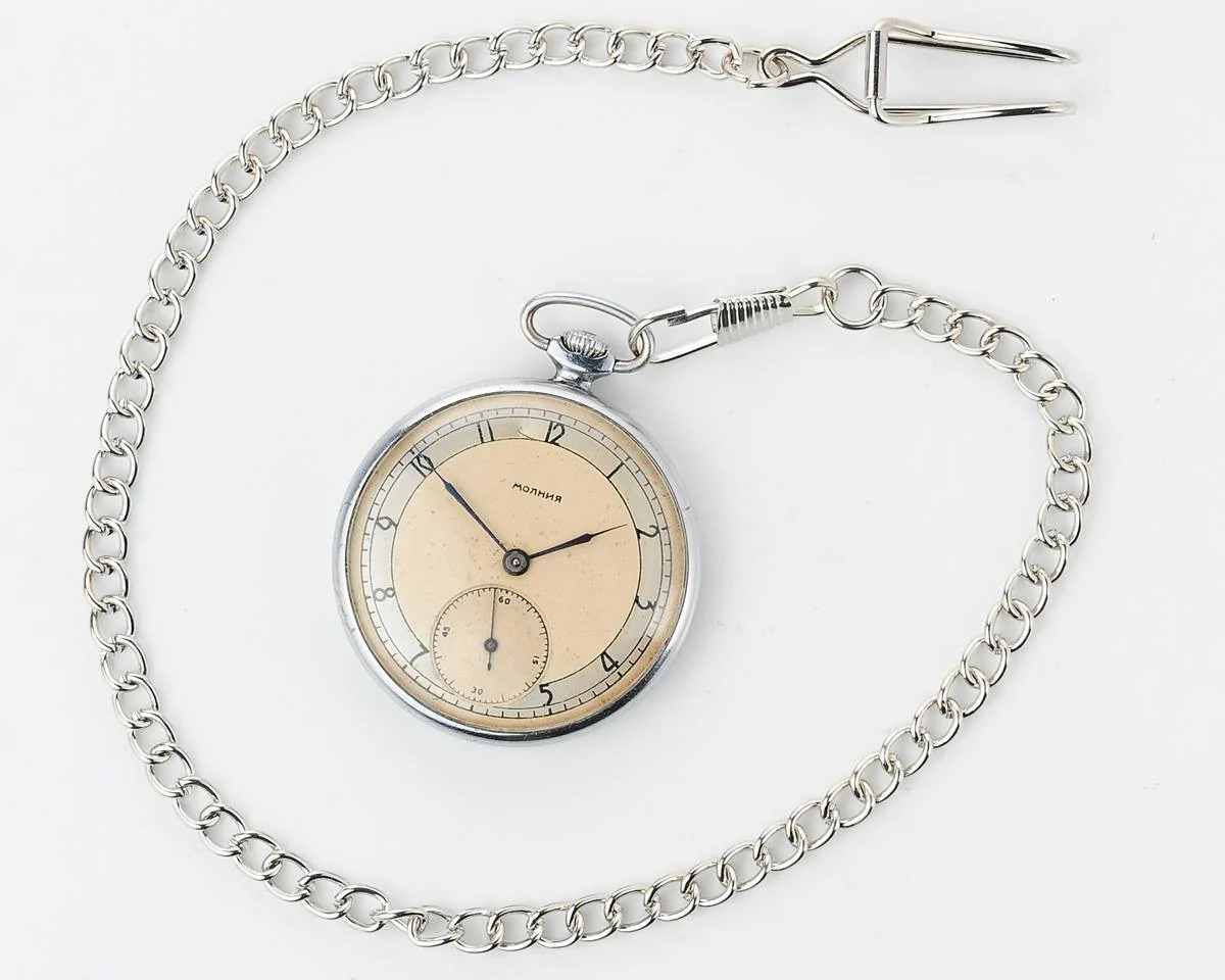 watch Molnija open face pocket 11438-0042