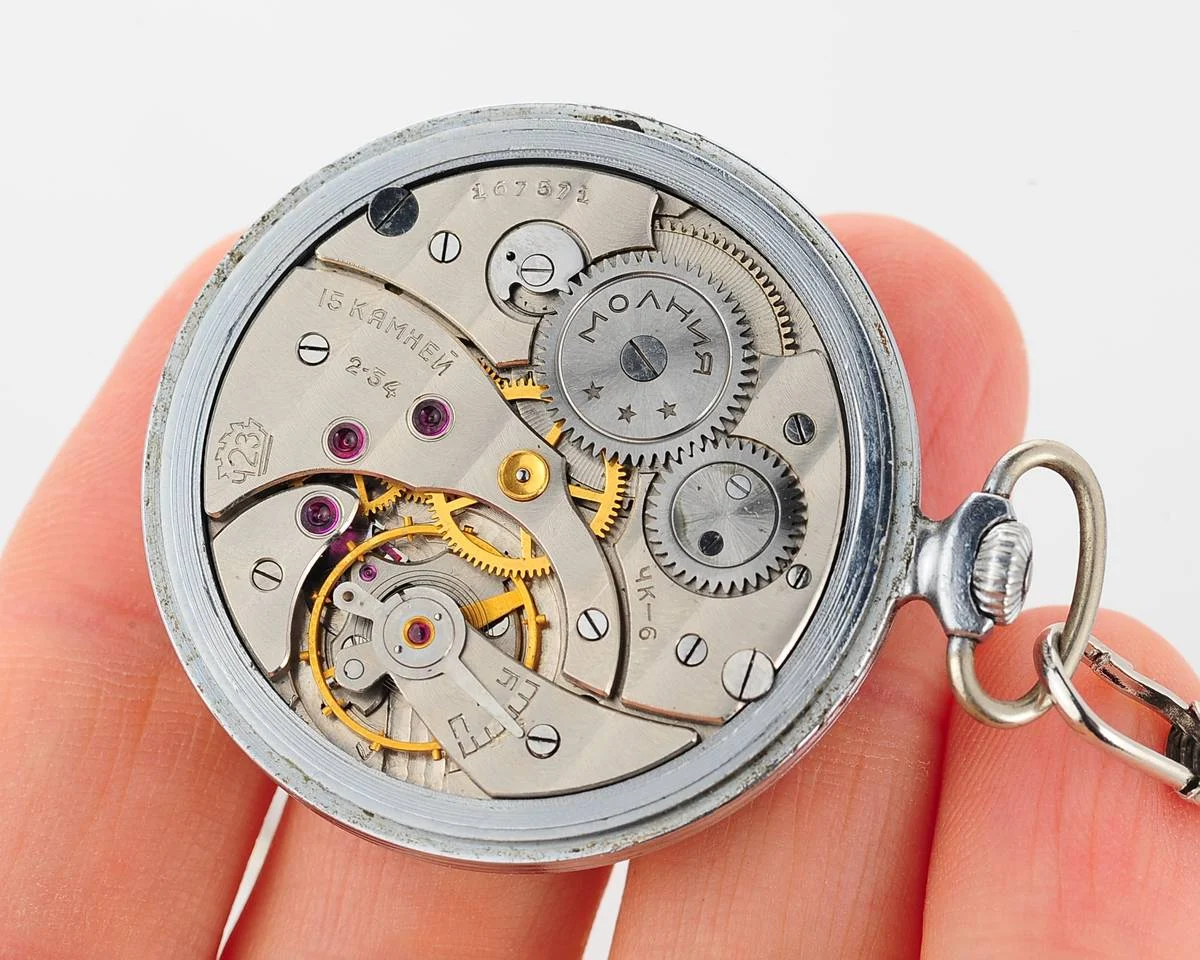 watch Molnija open face pocket 11438-0050