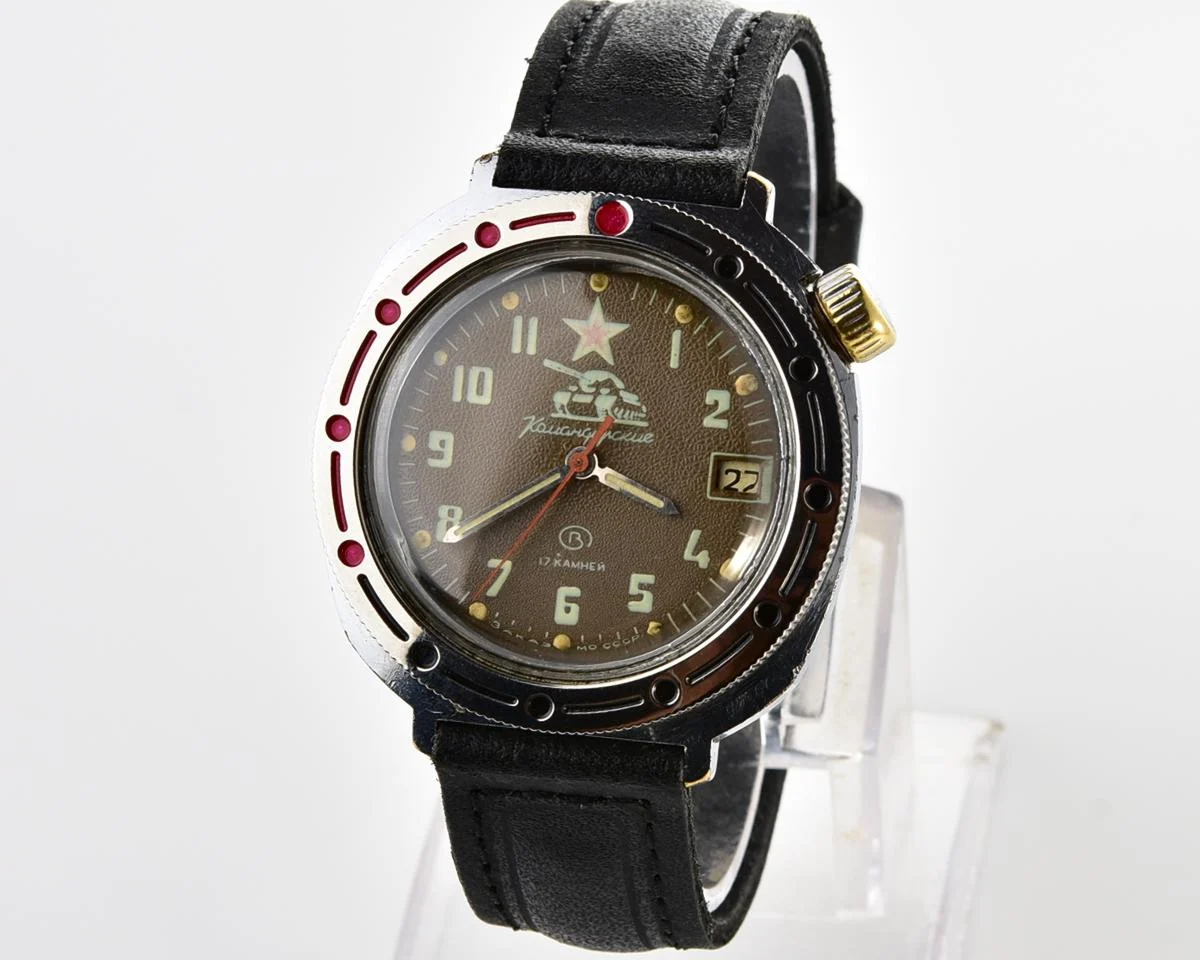 Vostok Komandirskie Tank mechanical watch limited series – “Zakaz MO CCCP”