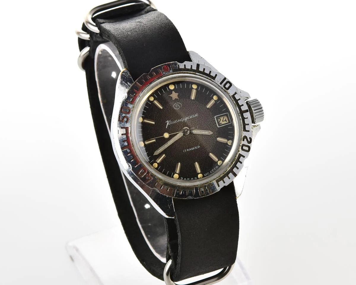 Vostok Komandirskie "Zakaz MO CCCP" limited series watch - rare duo-tone dial!