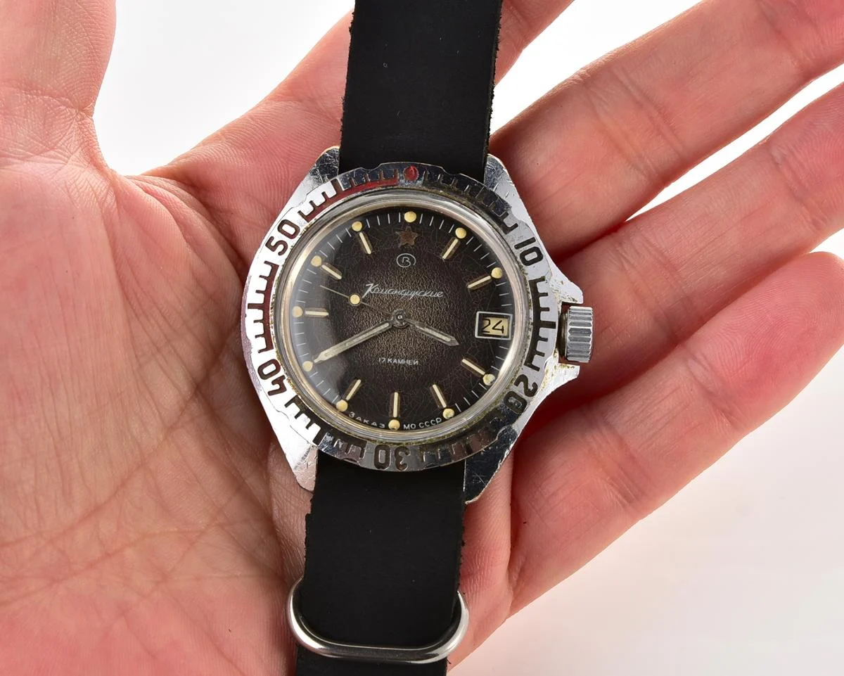 Vostok Komandirskie "Zakaz MO CCCP" limited series watch - rare duo-tone dial!