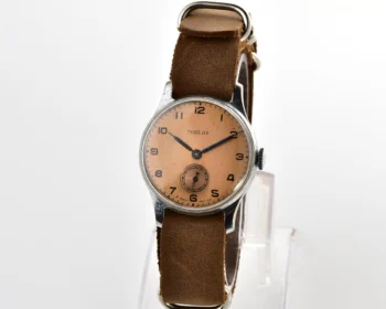 Excellent Soviet Pobeda watch with bronze dial, 3rd quarter of 1958