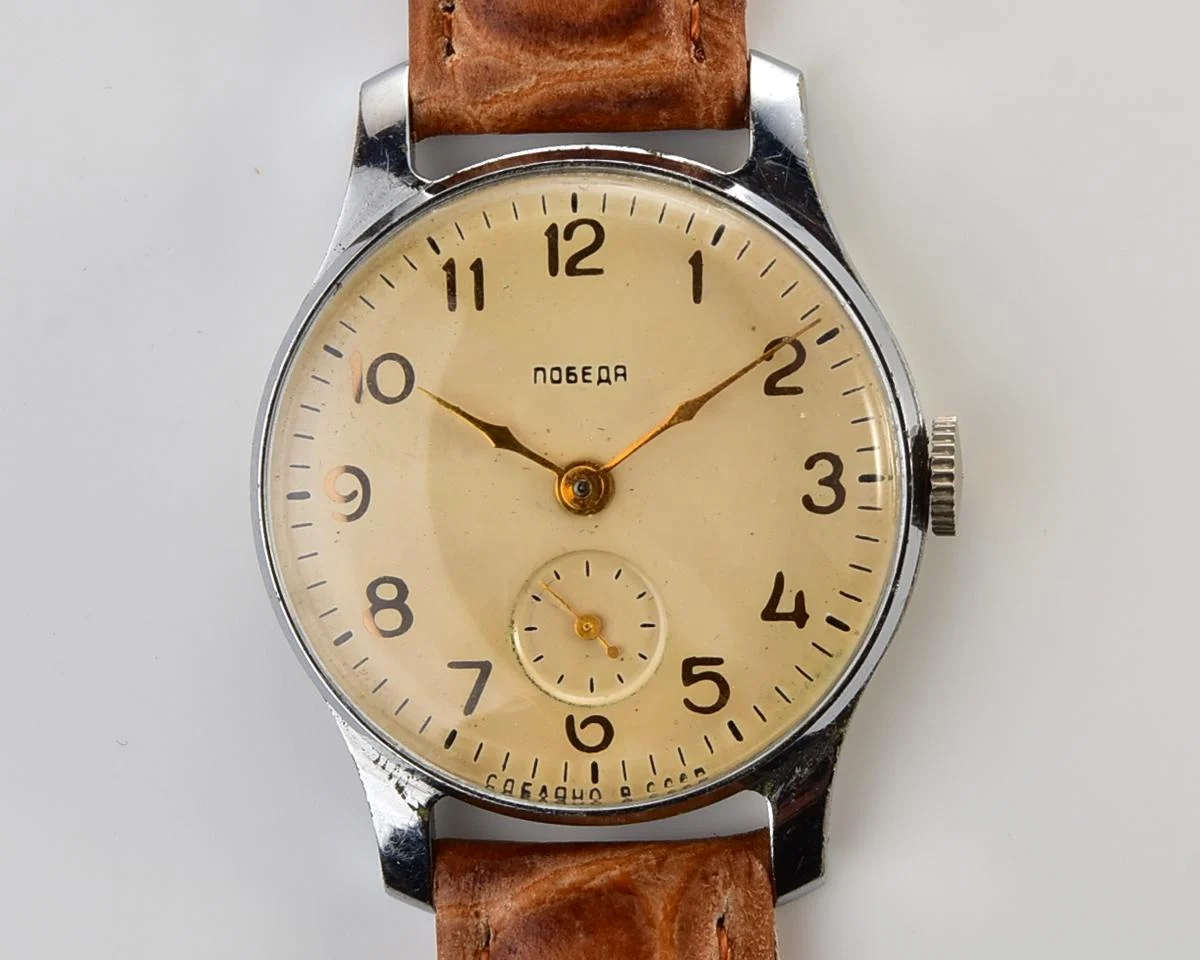 Excellent condition vintage Soviet mechanical Pobeda wrist watch, PChZ