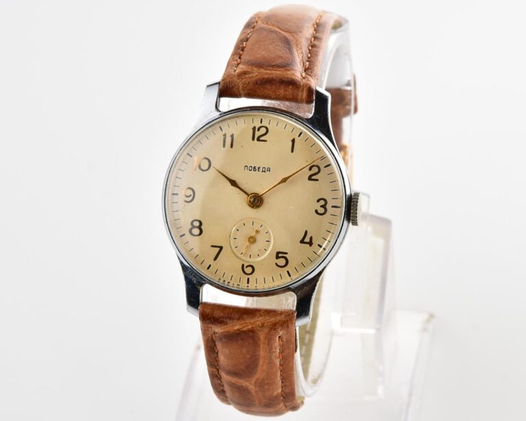 Excellent condition vintage soviet mechanical POBEDA wrist watch, PChZ