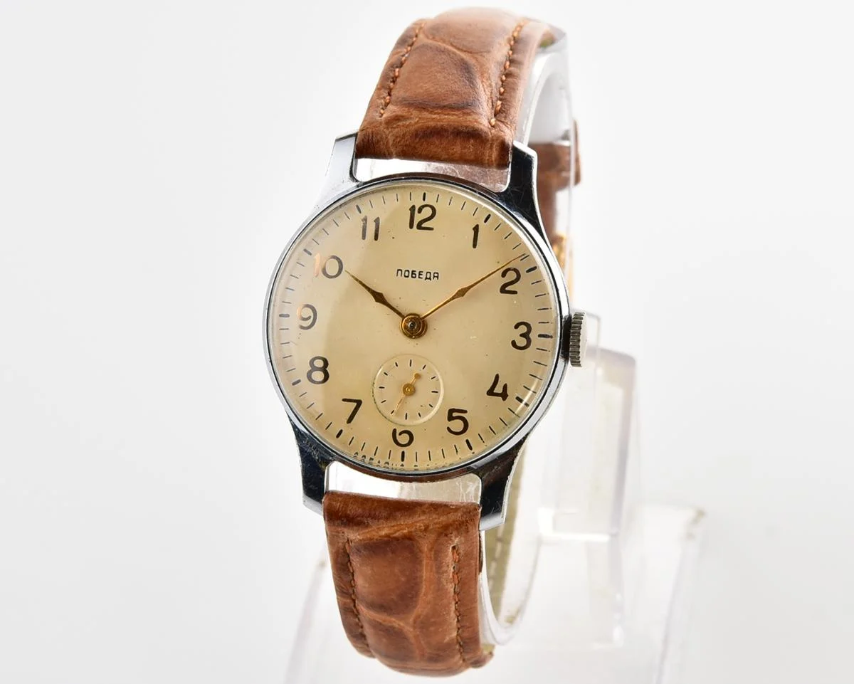 Excellent condition vintage Soviet mechanical Pobeda wrist watch, PChZ