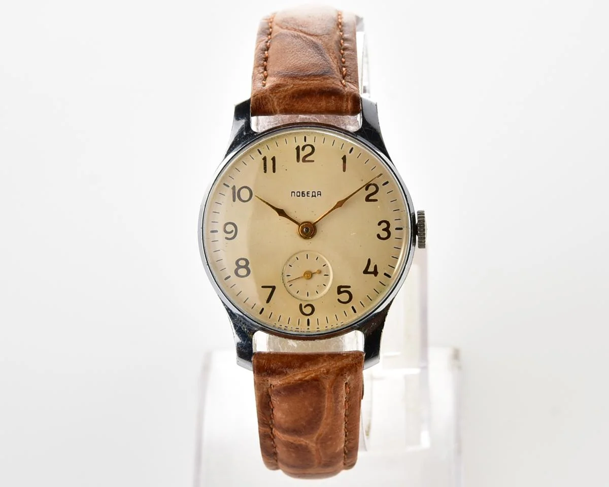 Excellent condition vintage Soviet mechanical Pobeda wrist watch, PChZ