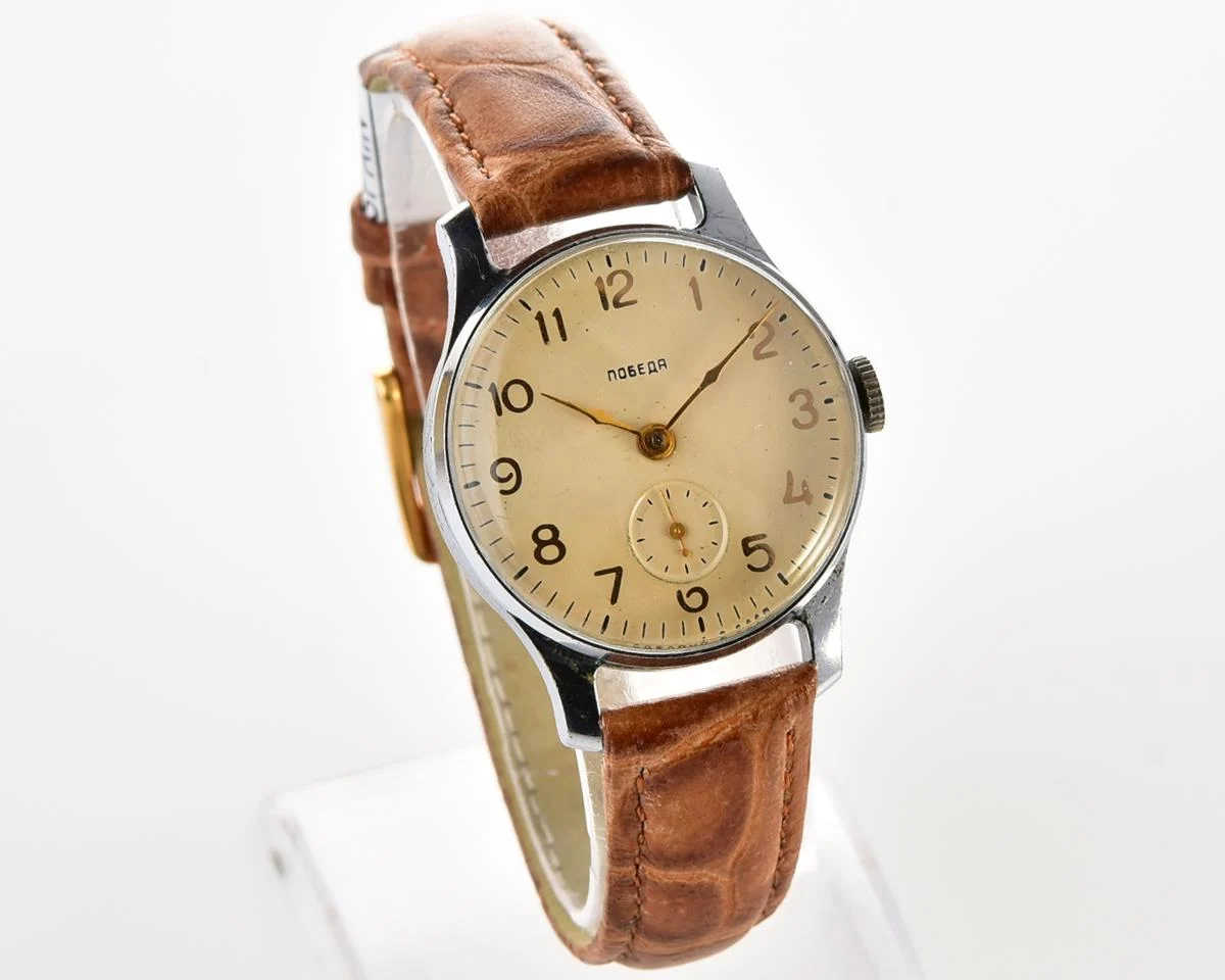 Excellent condition vintage Soviet mechanical Pobeda wrist watch, PChZ