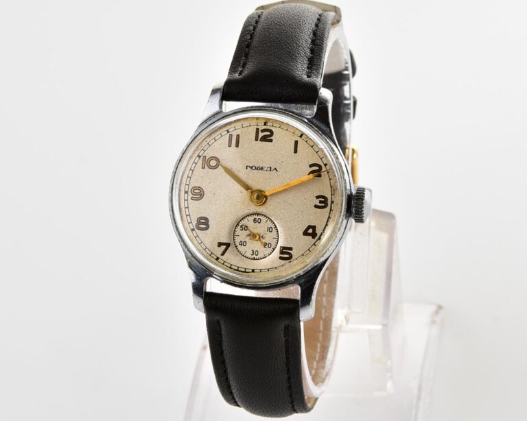 Soviet mechanical POBEDA watch in "hermetic" case, ChChZ, 4th quarter of 1955