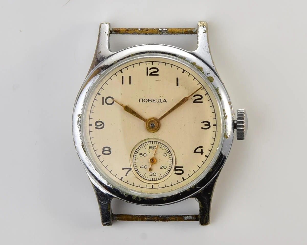 Vintage Soviet mechanical watch Pobeda, 3rd quarter of 1953
