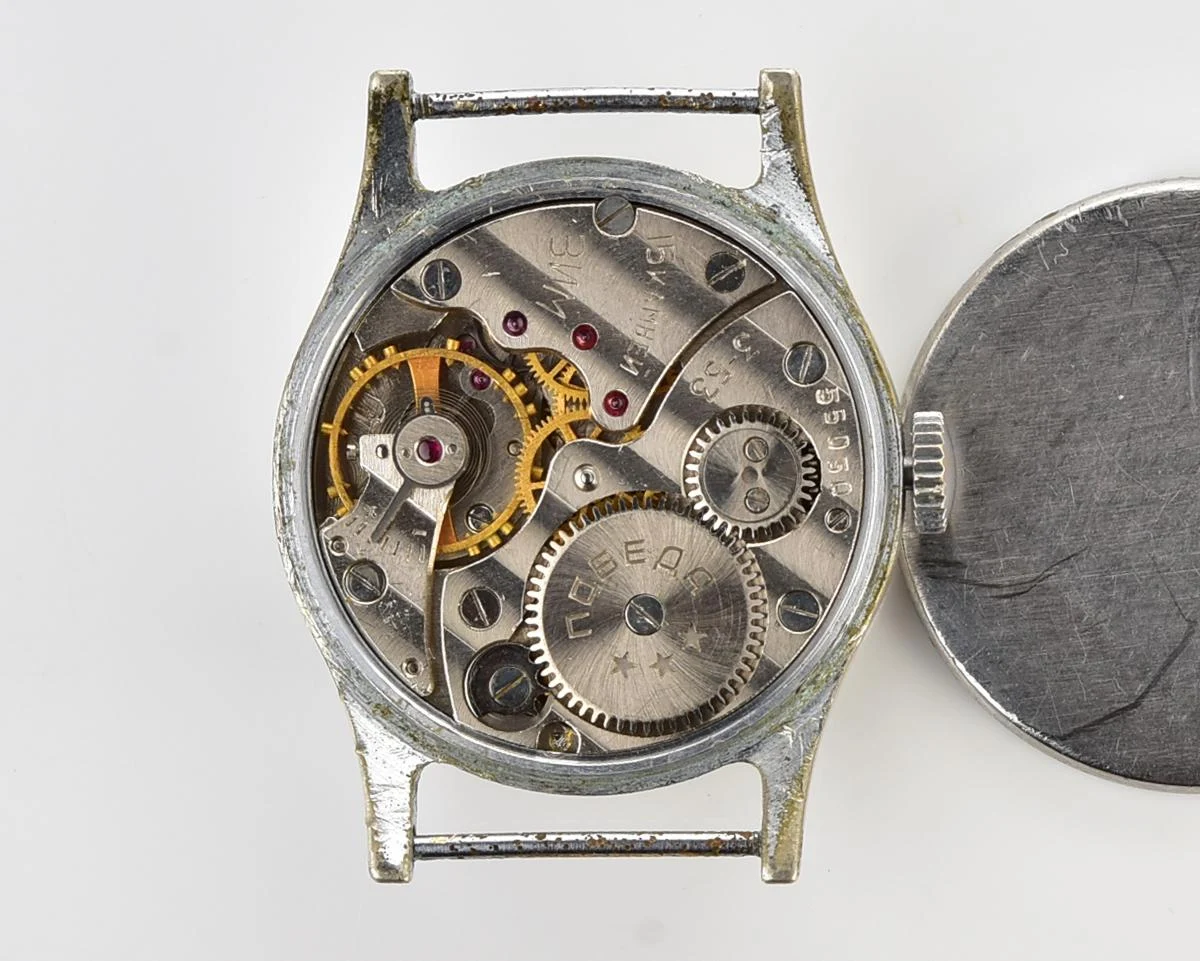 Vintage Soviet mechanical watch Pobeda, 3rd quarter of 1953