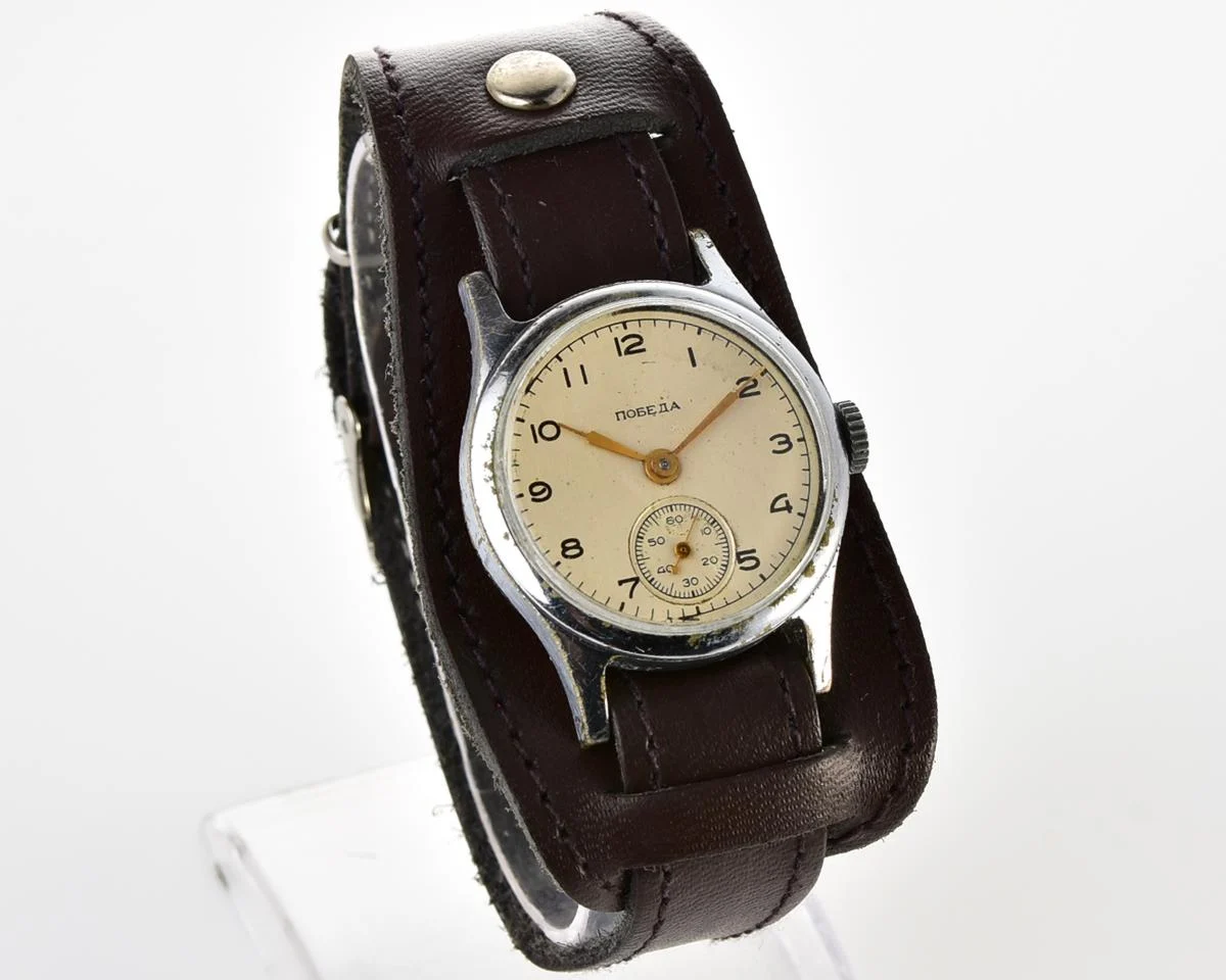 Vintage Soviet mechanical watch Pobeda, 3rd quarter of 1953