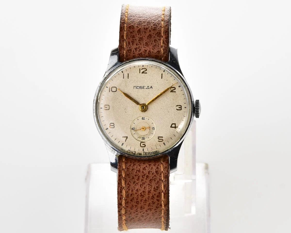 Vintage Soviet mechanical Pobeda wrist watch, PChZ, 2nd quarter 1956!