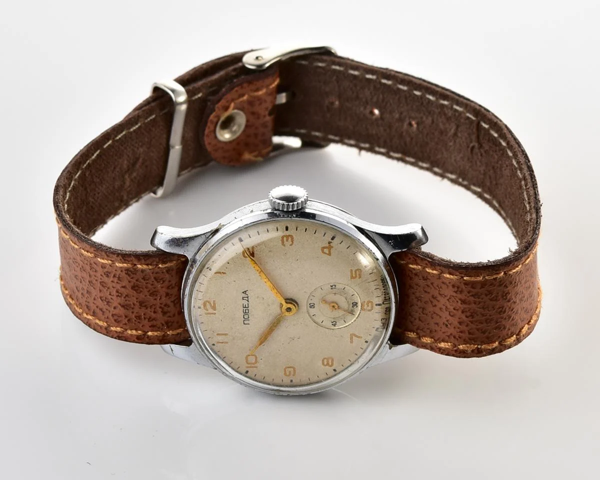 Vintage Soviet mechanical Pobeda wrist watch, PChZ, 2nd quarter 1956!