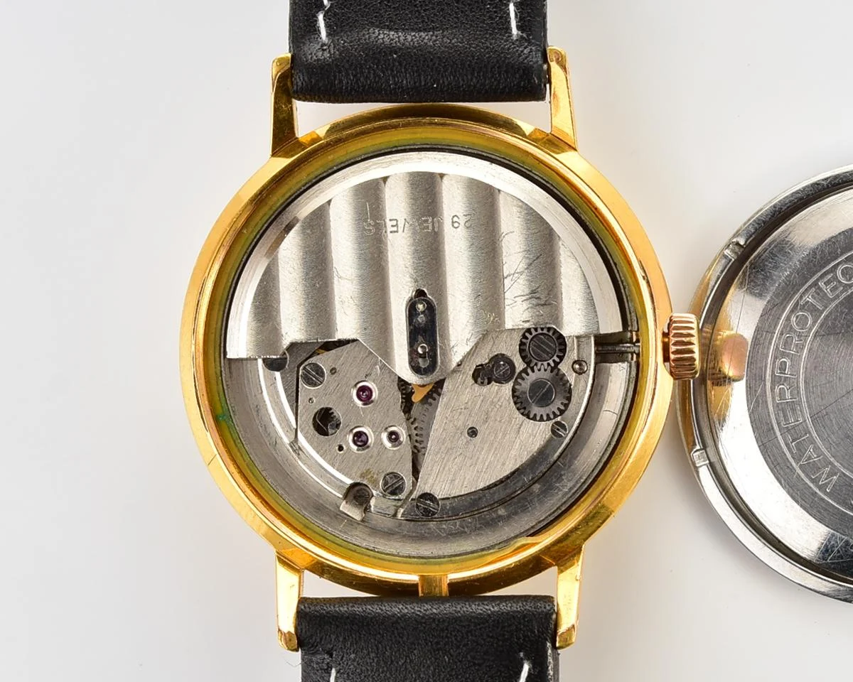 Beautiful automatic vintage gold-plated watch Poljot De Luxe!