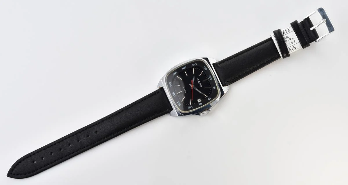 Large Soviet Poljot mechanical wrist watch