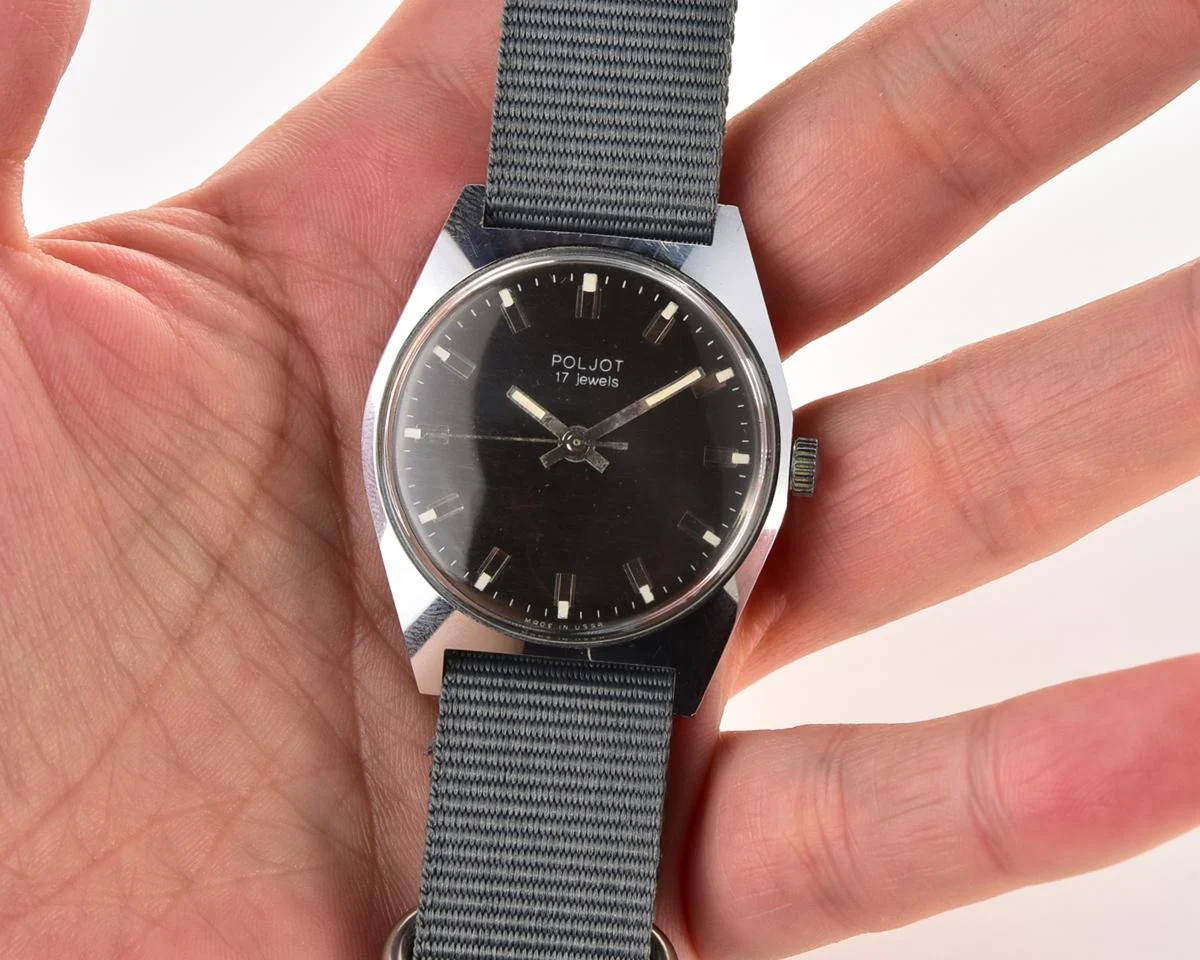 Soviet Poljot mechanical wrist watch