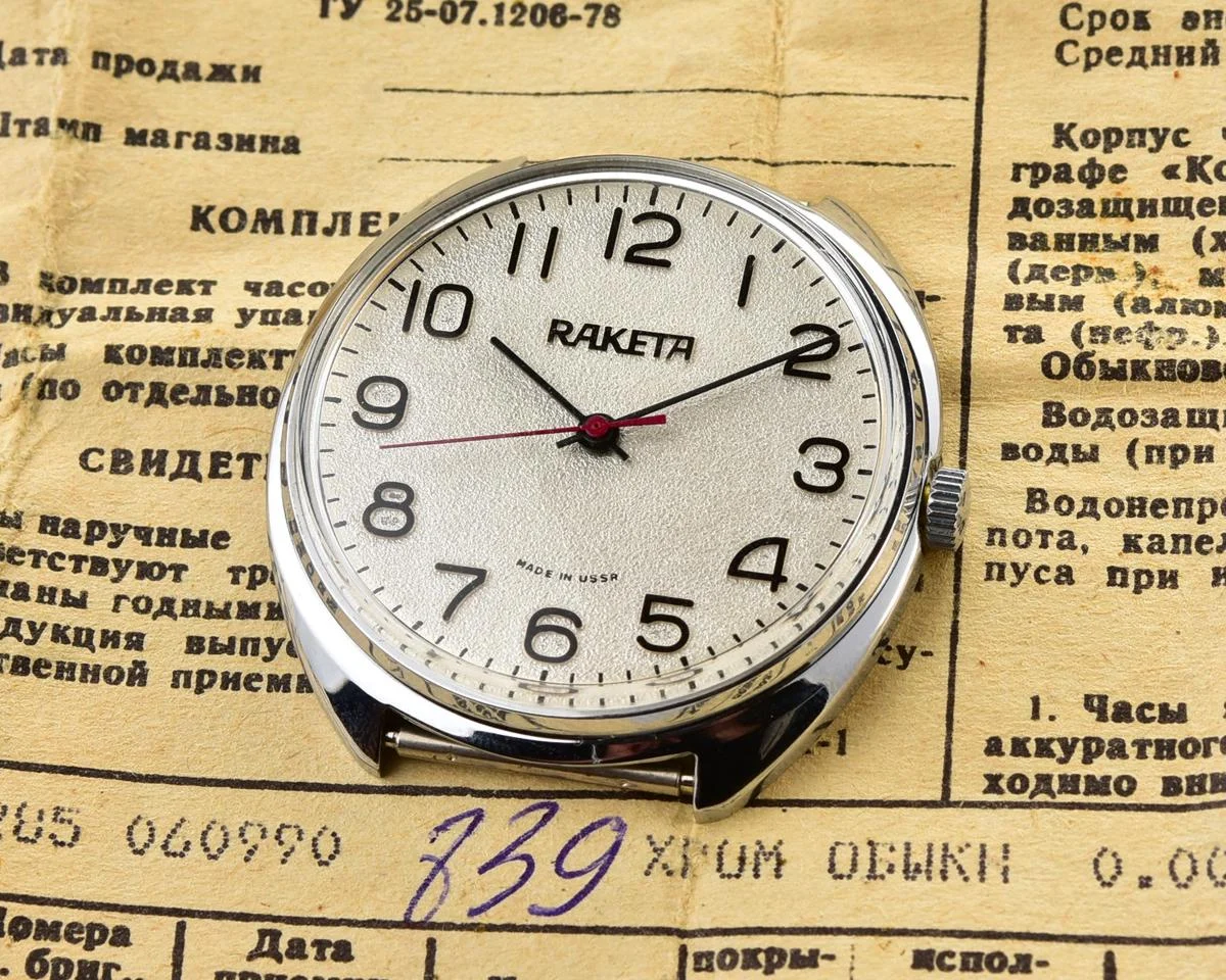 TIME CAPSULE: Vintage Soviet Raketa watch, New Old Stock (NOS)!